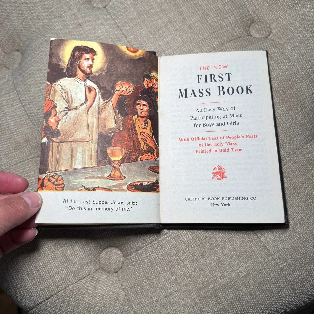 Vintage‎ 1970 New First Mass Book St Joseph Edition Catholic Book Publishing